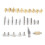 Pyrography Woodworking & Soldering Tips Set with Stencils, Brass & Iron Tips 1
