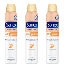 3 x 200ml Sanex Dermo Care Sensitive Spray 48h Anti-Perspirant Deodorant