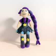 Handmade Purple Braid Girl (30cm) Horror Game 5 Clown Plush Toy Festival Gift