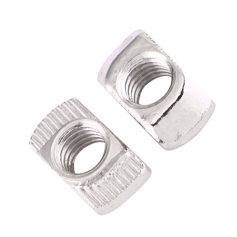 Eu40 M519.58 Nickel Plated Carbon Steel T Slot Hammer Head Nuts 50Pcs 8001393060789