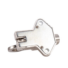 Smooth Action Aluminum Window Gate Spring Bounce Bolt Lock with Pull Ring 150mm