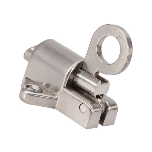 Smooth Action Aluminum Window Gate Spring Bounce Bolt Lock with Pull Ring 150mm 2