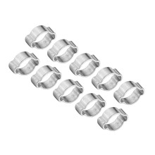 10pcs Zinc Galvanized Hose Clamps 5-23mm for Fuel Petrol Tube