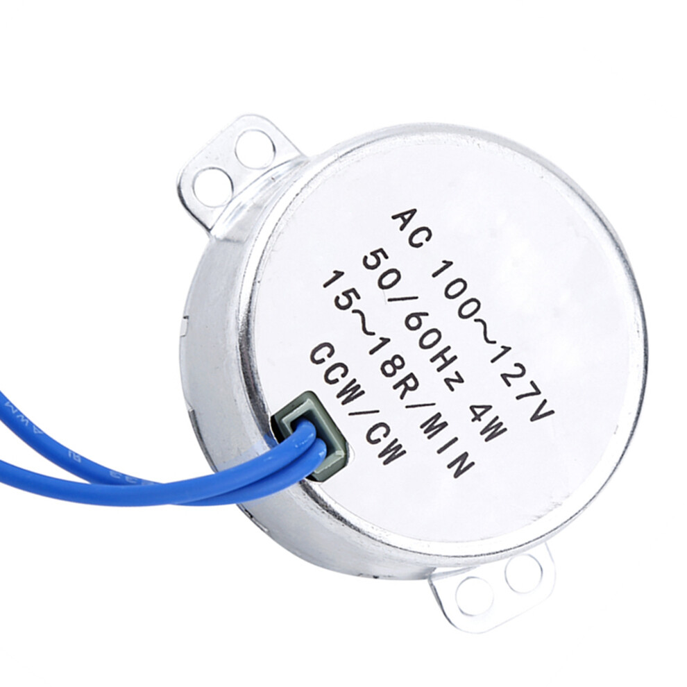 Ac 100-127V 4W Synchronous Gear Motor Cw/Ccw 0.8-18Rpm 8711393062873
