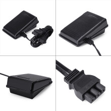 Fußsteuerung für Nähmaschine, Kunststoff/Metall, Schwarz, 291g