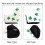 PU Material Golf-Puttercover Weiß mit Fellfutter 4