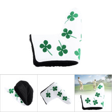 Four Leaf Clover White Putter Headcover