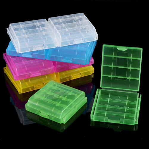 Multicolour Hard Plastic Battery Organiser