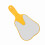 Cute Yellow Handheld Mirror Compact 25x13cm Plastic Handle 2