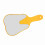 Cute Yellow Handheld Mirror Compact 25x13cm Plastic Handle 4