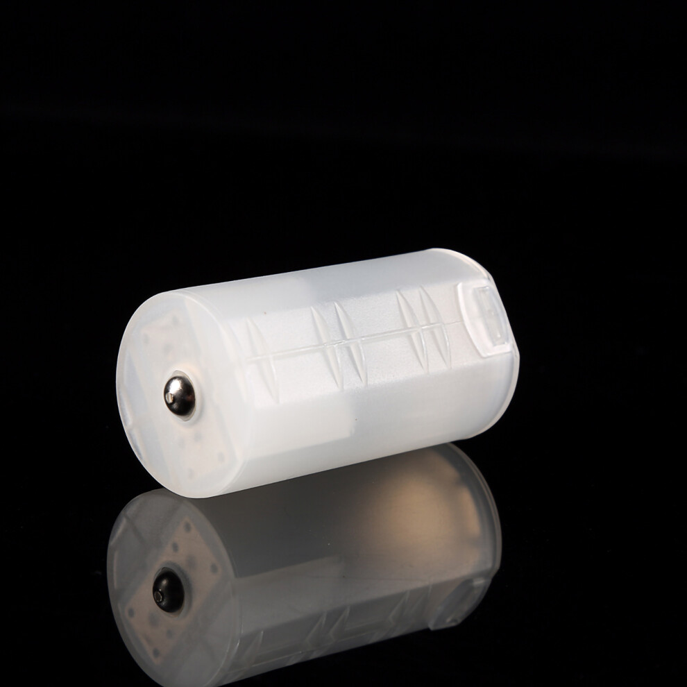 4Pcs Aa To D Battery Adapter Converter Cases For Electronics & Emergency White 8721393064487