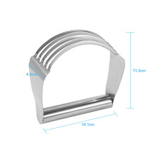 Kitchen Craft Handheld Stainless Steel Pastry Dough Cutter & Whisk Mixer