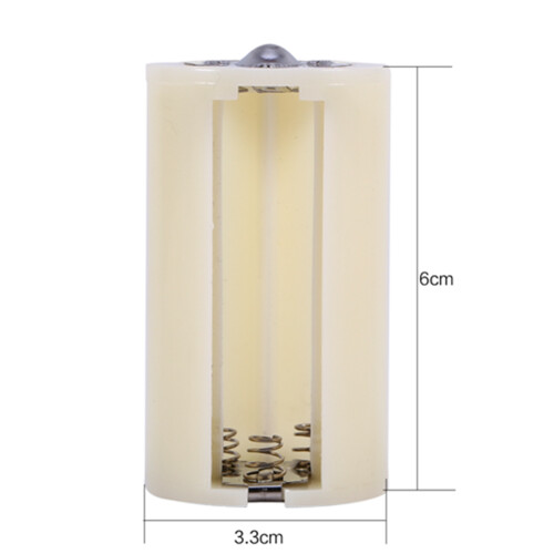 4pcs White AA to D Battery Adapter Converter Cases | Compact & Durable 1
