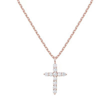 HKEDES New Cross Pendant Clavicle Chain, Niche Retro Unique Versatile Jewelry for Women