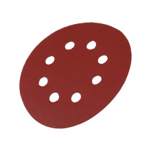 125mm Round Red Polishing Discs 8 Hole Grit Sand Papers 800# for Metal & Wood