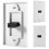 White HDMI Wall Plate 1 Port 1
