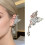 Boucles d'oreilles papillon élégantes en cristaux, accessoire-6 3