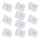 10Pcs Clear Waterproof Plastic File Envelope-Vertical Model 1