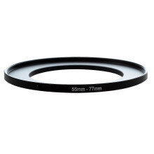 Metall 55mm-77mm Kamerafilterring-Adapter 55-77
