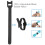 100 X adjustable black nylon cable tie L 15cm 4