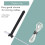 100 X adjustable black nylon cable tie L 15cm 5