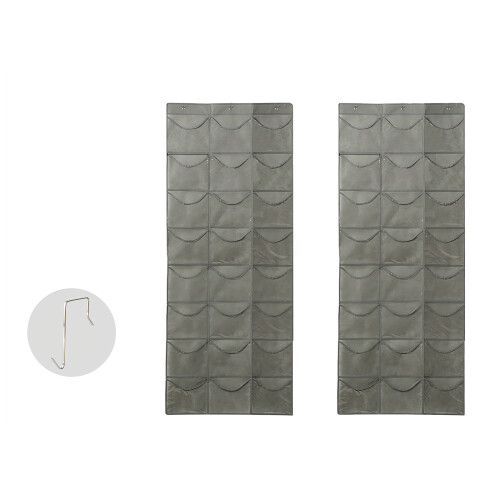 Flexible See Through Hanging Storage Solution With-Gray 1