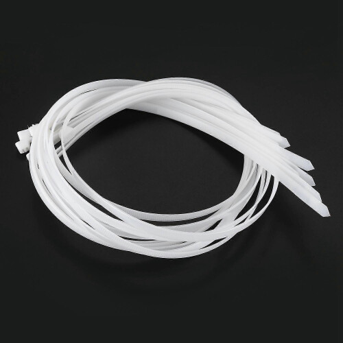 10X Extra Lange 76 cm kabelbinders Witte Zipwraps 2
