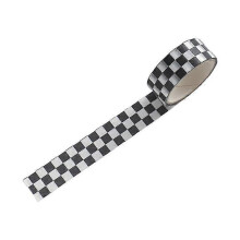 1 Rolle Washi-Klebeband Klebeband Klarer Druck, herausnehmbar, verblasstes Scrapbooking Washi Checkerboa