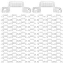 LED-Lichtstreifen-Montageklammer 5730 / 2835 / 5050 Halterhalter Durchsichtiger Schnapp (Breite 14 mm, 100 Stück pro Verpackung)