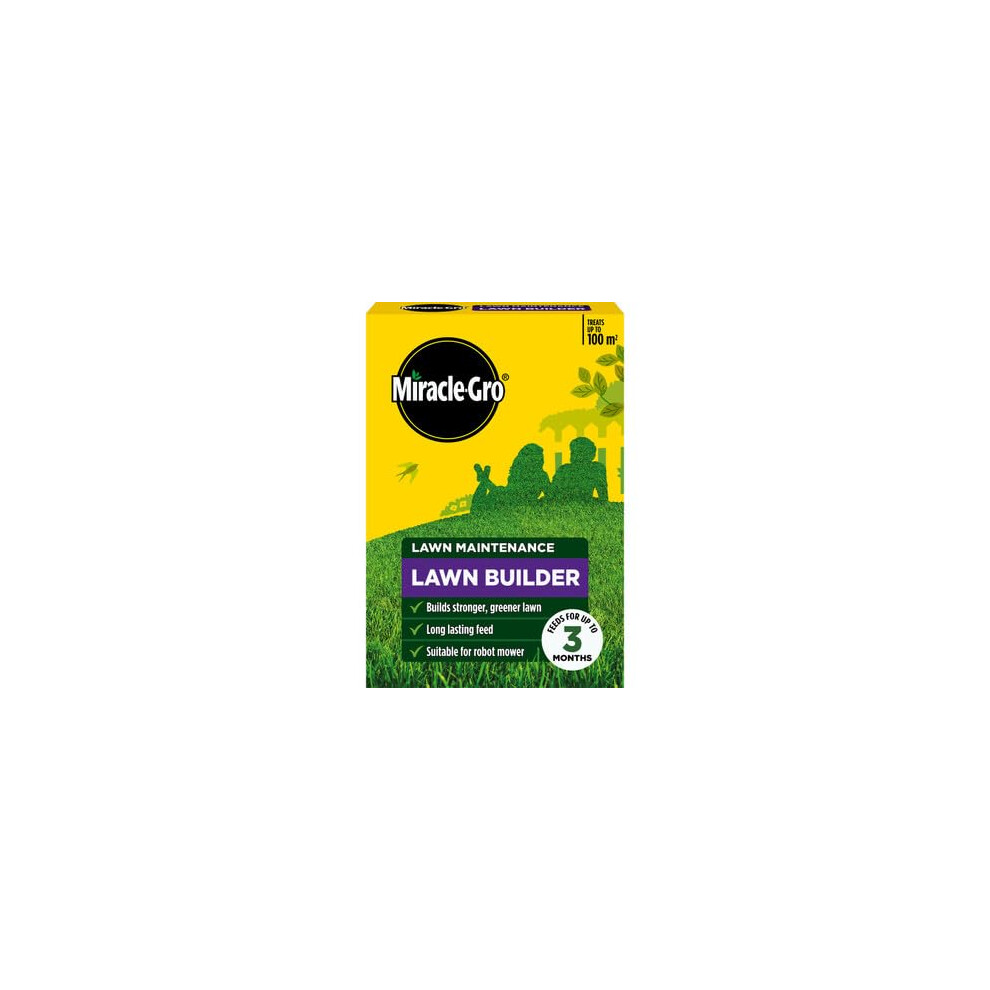 Miracle-Gro Lawn Builder 100M² | Premium Fast Lawn Food Green