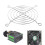 Ventilator til beskyttelse Net Gitter 7cm 70mm Blæser Jernnet Til Computer Til kabinet Ventilator 3
