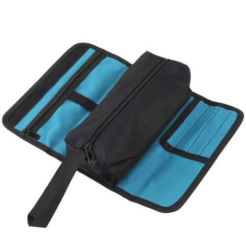 Foldable Electricians Tool Roll Bag, 25x36cm, Black Organizer 1