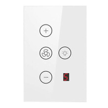 Tuya Wifi Fünf-Gang-Lüfter-Lichtschalter Thyristor-Geschwindigkeitsverstellung Touchpanel-Schalter-Fernbedienung