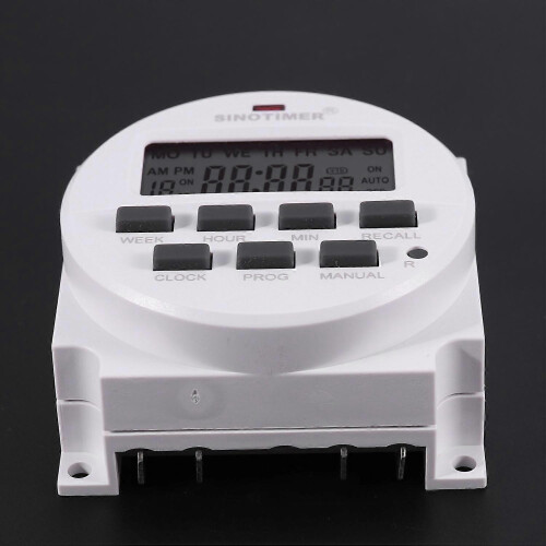 Sinotimer Tm618H-2 220V Ac Digital Time Switch Output Voltage 220V 7 Day Weekly Programmable Timer Switch For Lights Application 2