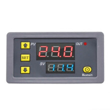 Digitales Zeitverzögerungsrelais LED-Display-Zykluszyklus-Timer-Steuerschalter Verstellbarer Zeitrelais-Zeit-Verzögerungsschalter DC12V