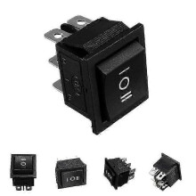6-polige 3-Position Boot Ein-Aus-An Momentan-Rocker-Schalter DPDT 16A 250V AC