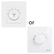 220V Deckenventilator Drehzahlregelungsschalter Wandknopf Dimmer Schalter Fünf Geschwindigkeiten