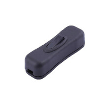 KINZON Noir-Lampe Interrupteur, 2A/250V Cordon Interrupteur, 2 ou 3 Curs Interrupteur Cordon en Ligne pour Petit Appareil ou Lampe