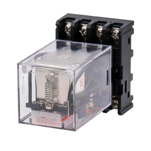 Using MK2P-I AC 220V relay DPDT coil 8 pin with PYF83A pluggable terminal socket 1