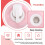 Ρυθμιζόμενο για Kindle Pillow Stand Reading Support με Fuzzy Bowl 360 Θήκη τηλεφώνου για κρεβάτι Ροζ 5