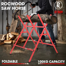 100kg Log Horse RocwooD Max 30cm Logs 6.3KG Weight Serrated Teeth Foldable Red