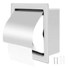 Edelstahl-Einbau-Toilettenpapierhalter, Wandpapierhalter, moderner Stil Toilettenpapierhalter, versenkter Taschenrollspender für das Badezim