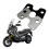 Motocykl Thickened Stable Lock Reinforcement Spacer Switch Switch Shim for SYM ADXTG 400 Black 3