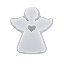 Heart House Silikonform Große kleine Kaninchen-Engel-Gießform DIY-Osterhasen-Harzform Wohnkultur
