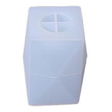 Fasetterade candlestage-resinformar Bricka Silikonformar för resin-epoxigjutning