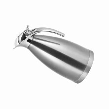 Stainless Steel Vacuum Coffee Pot 2L Silver | Double Wall Thermo Jug