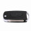Flip Folding Remote Key Shell Case for Ssangyong 2 Buttons Black 4