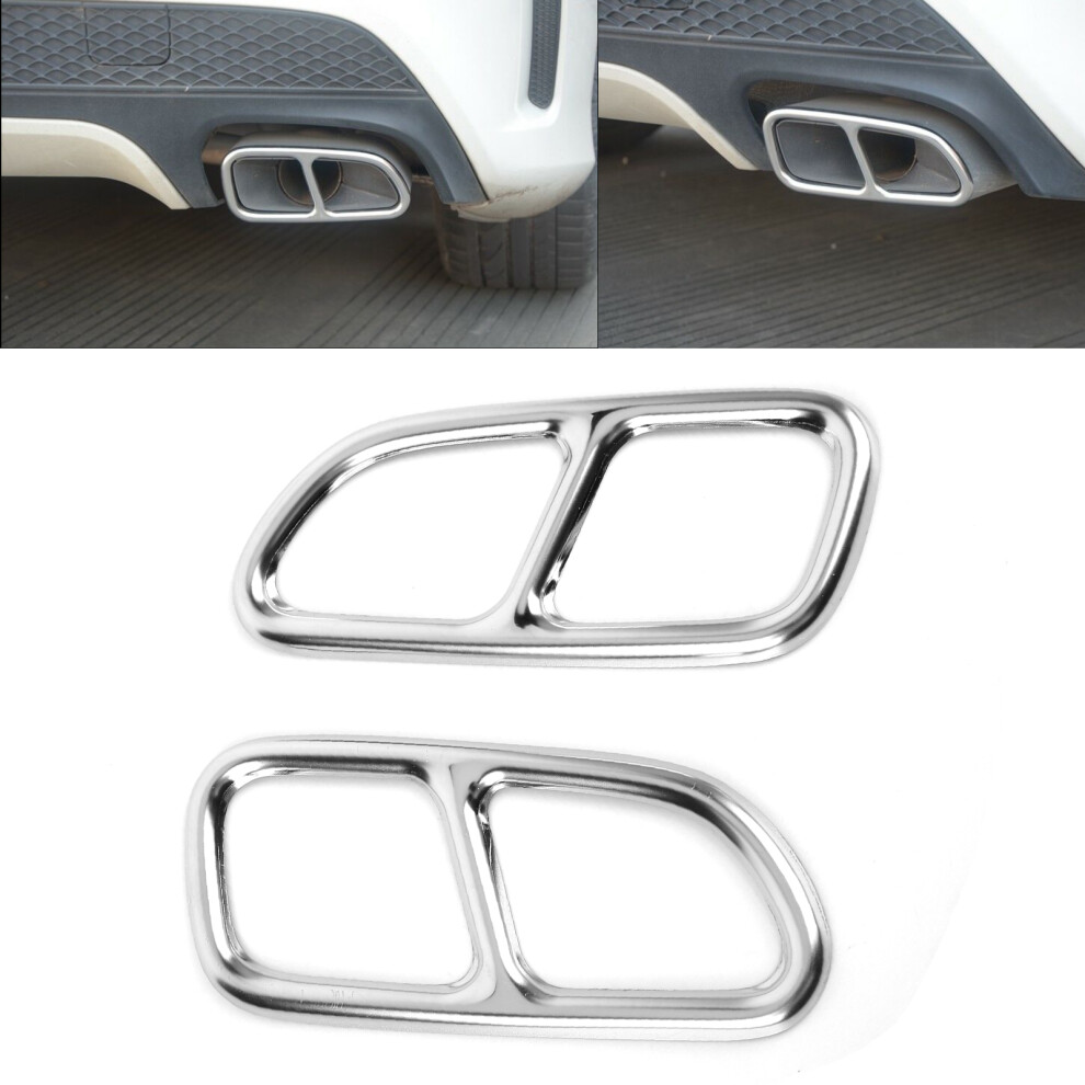 Glossy Quad Exhaust Tip For Cla 2013 2014 2015 7790334138861