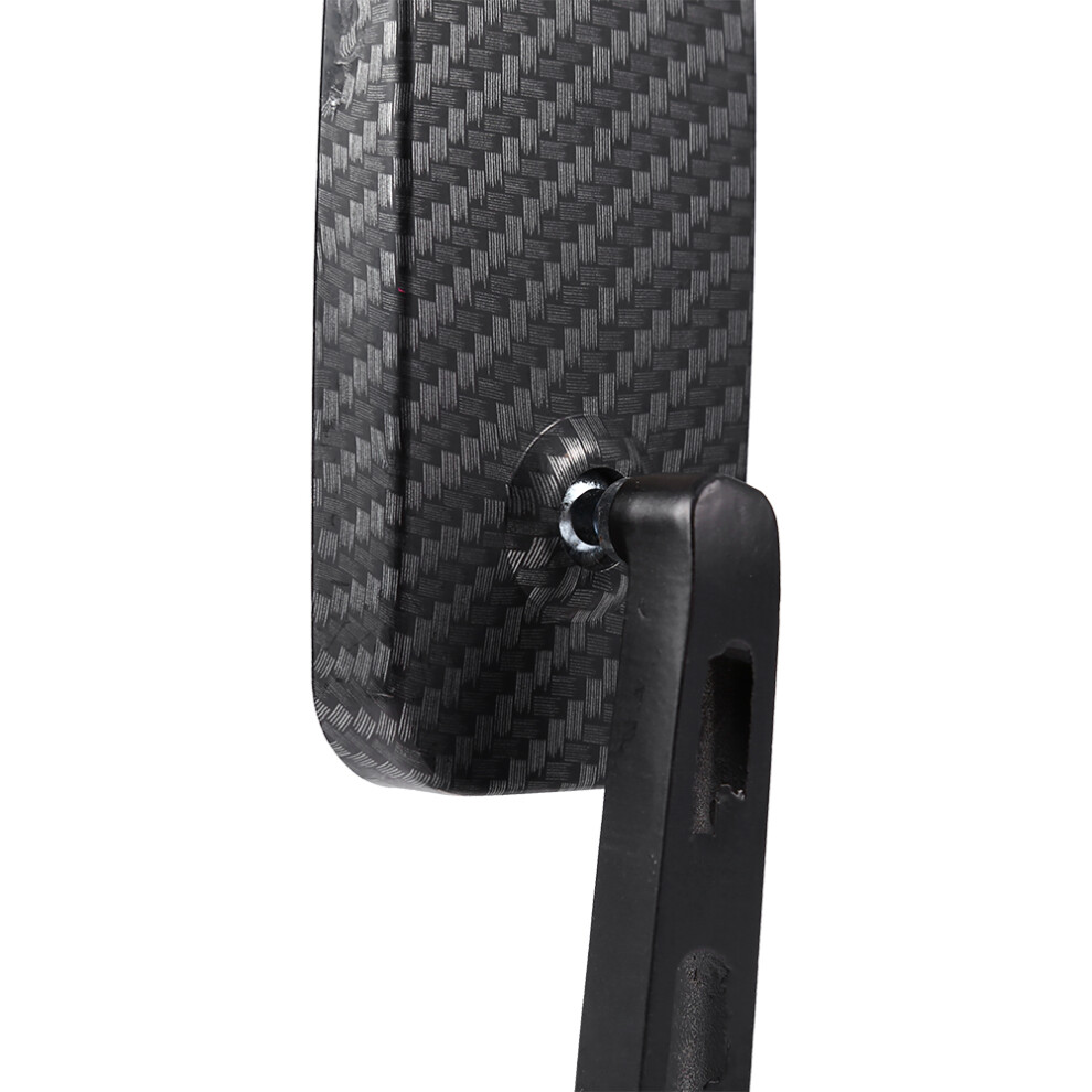 Universal Rectangle Rear View Mirrors For Motorcycles 8Mm 10Mm Carbon Fiber 5041393068029