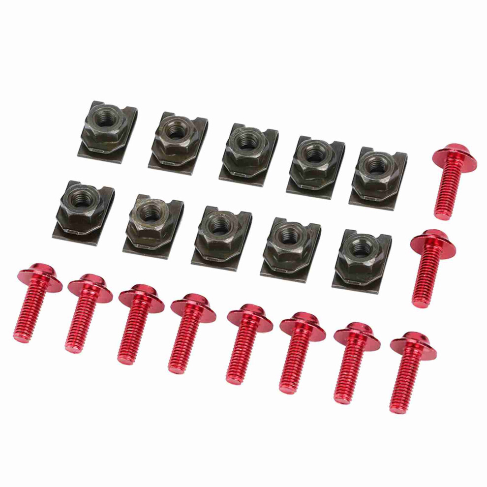 5Mm Motorcycle Fairing Fastener Kit Â 10 Bolts & Clips, Aluminum 4011393068153